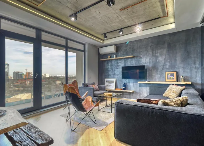 Penthouse Floreasca Апартаменти Бухарест